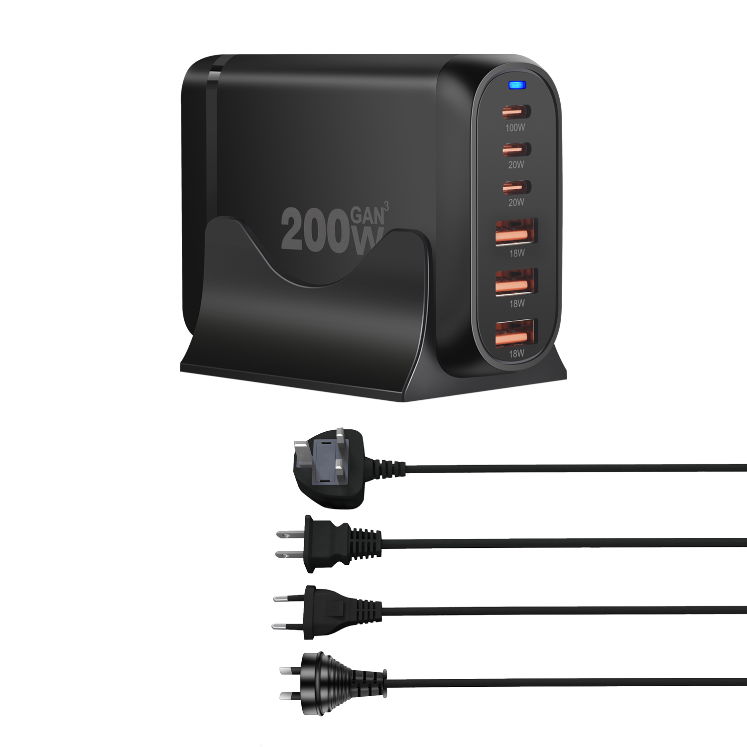 NCC-A060 3C3A 200W 桌面充电器