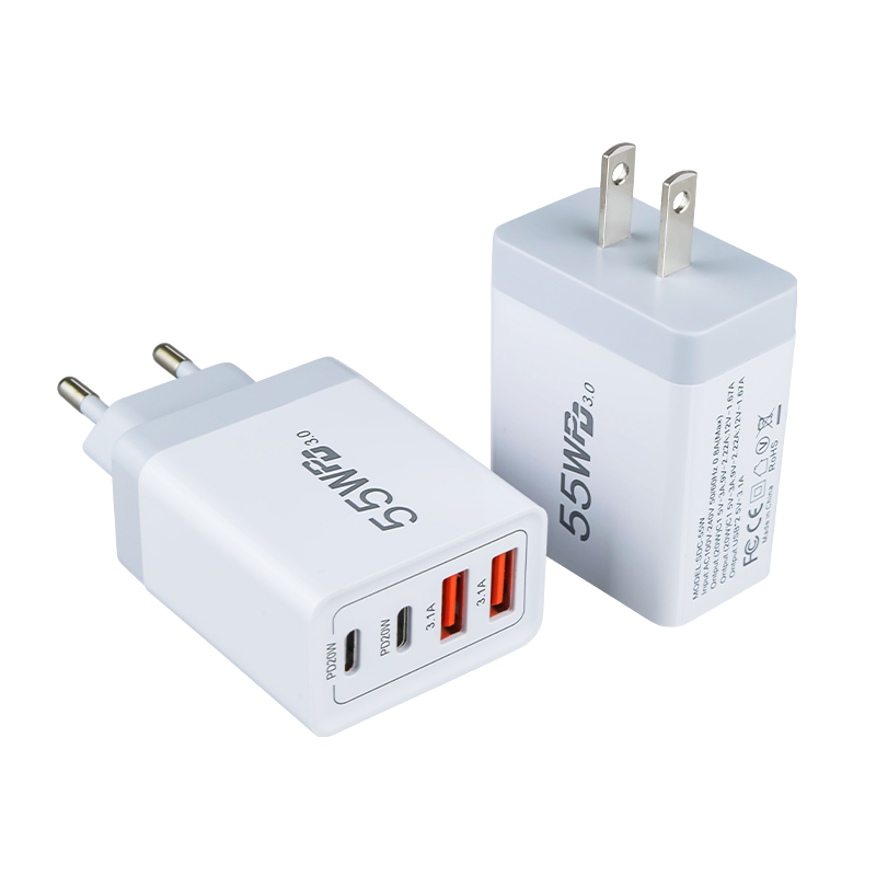 NCC-A091 55W 双口20W+双口3.1A 充电器