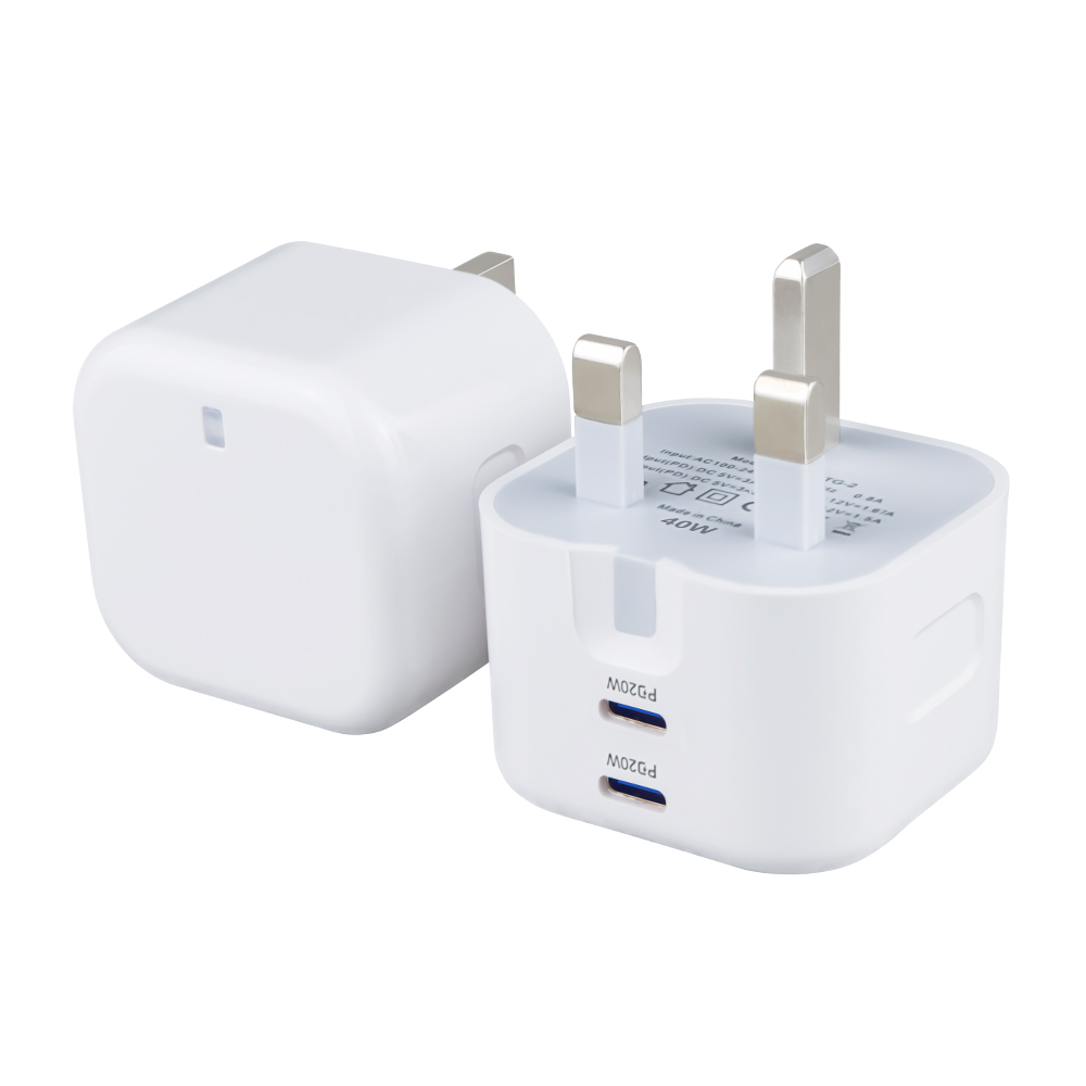 NCC-A094-1 PD20W+PD20W 英规 充电器